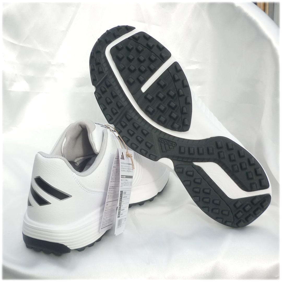 新品28cmアディダスゴルフ 白ゴルフシューズ BOA24 ダイヤル式