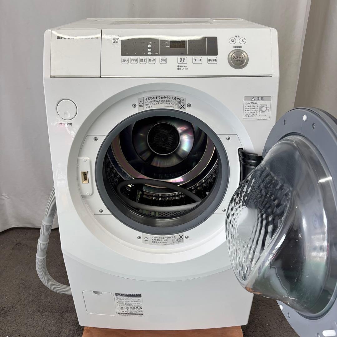 942　SHARP　ドラム式洗濯機　10キロ　右開き　安い　中古　綺麗　設置無料