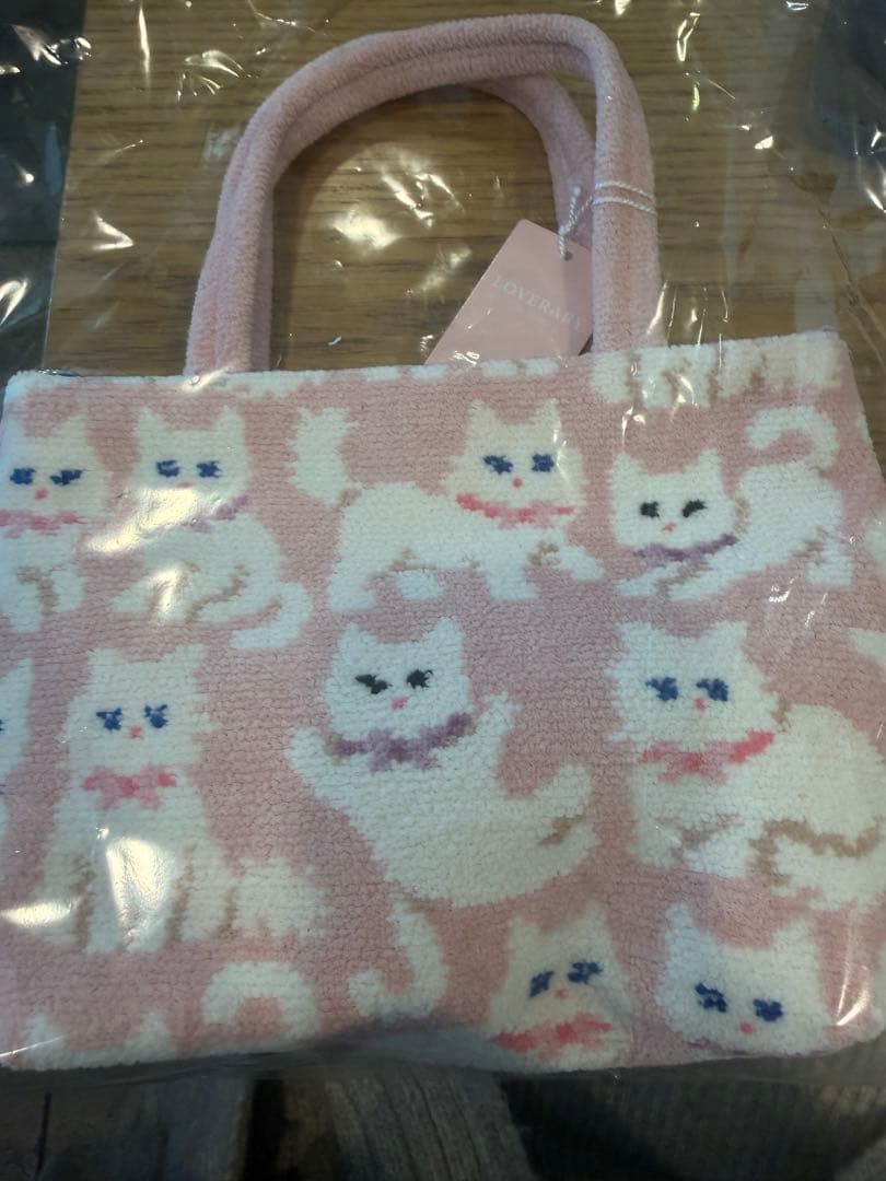 完売品　最安値　FEILER モフモフネコチャン バッグ　ノベルティ付き