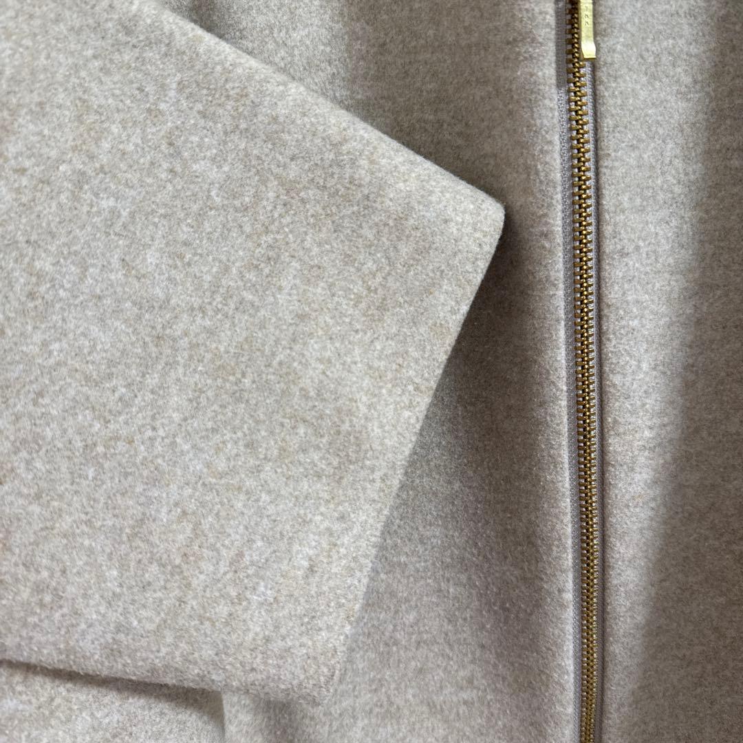 サロン アダム エ ロペ　ノーカラーウールコート