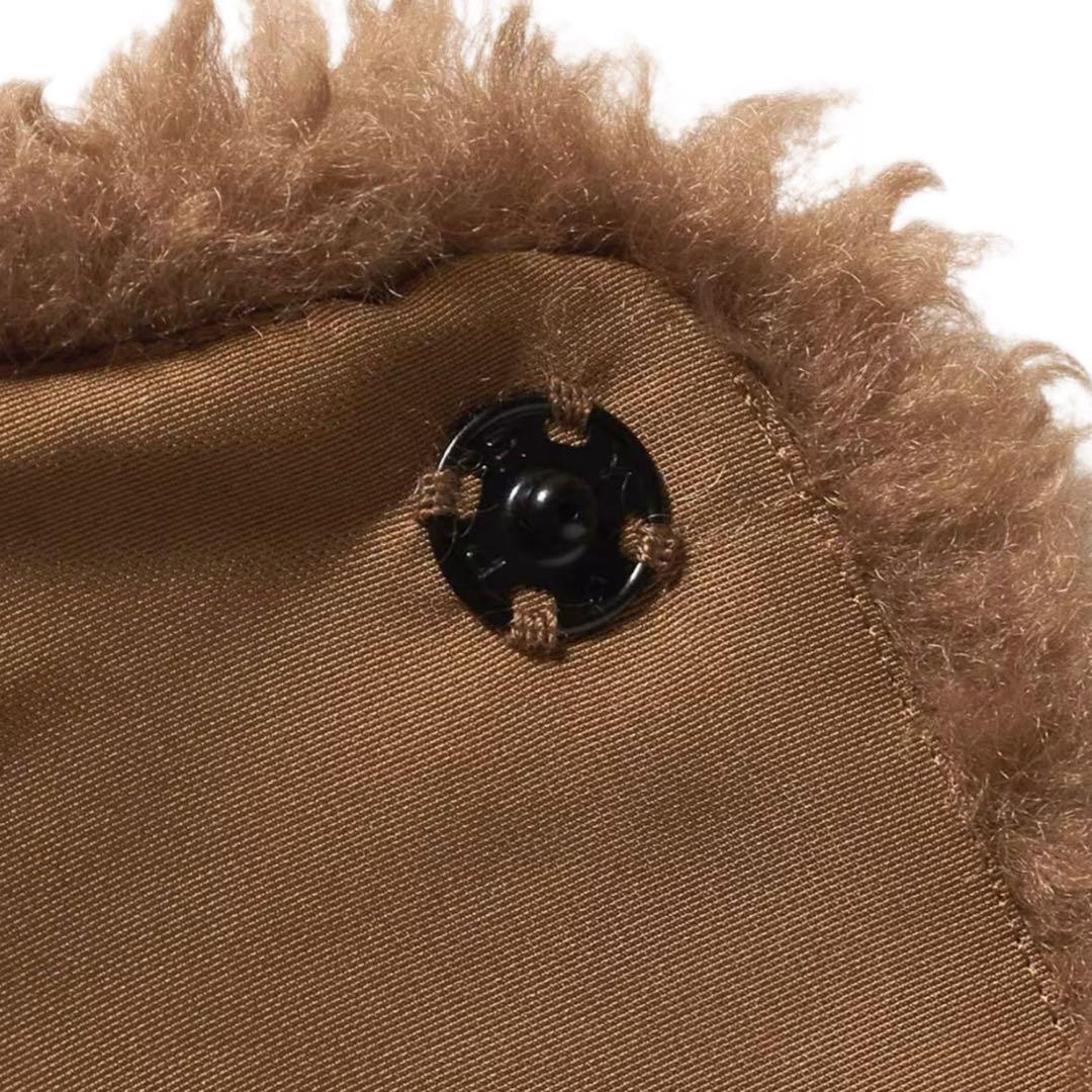 今期新作色　＜HYKE＞クロップド ベスト完売品　マッドブラウン