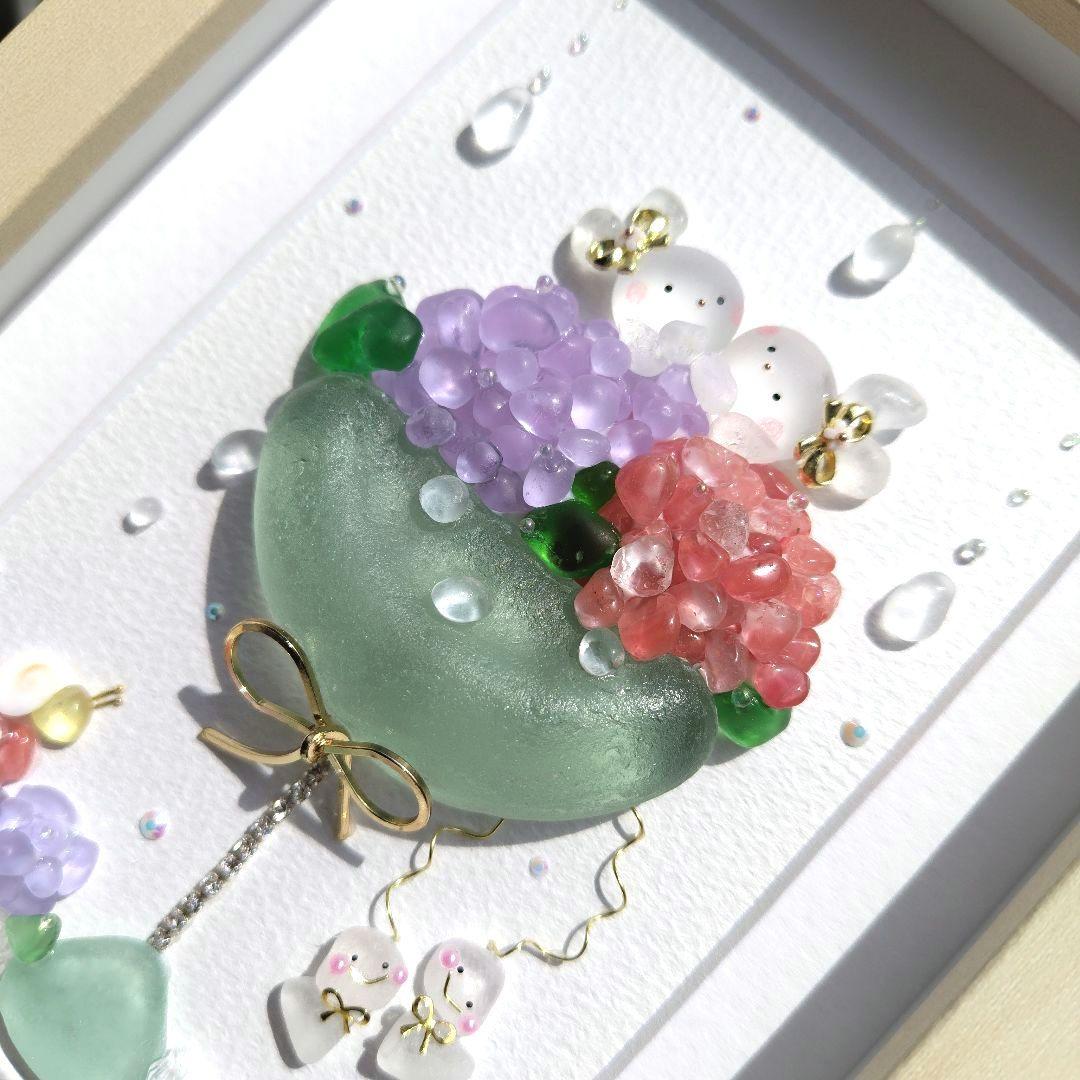 シーグラスアート『 雨があがったら•*¨*•.¸♬︎Cocktail』