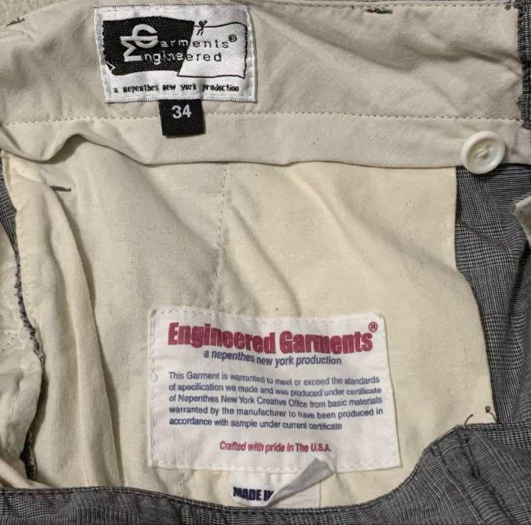 エンジニアード ガーメンツ グレンチェック ジャケットM パンツ34