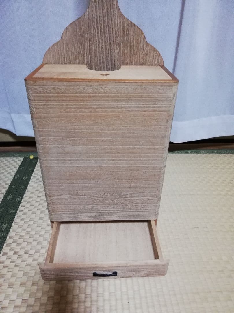 三味線　2丁用木製収納ボックス 引き出し付き