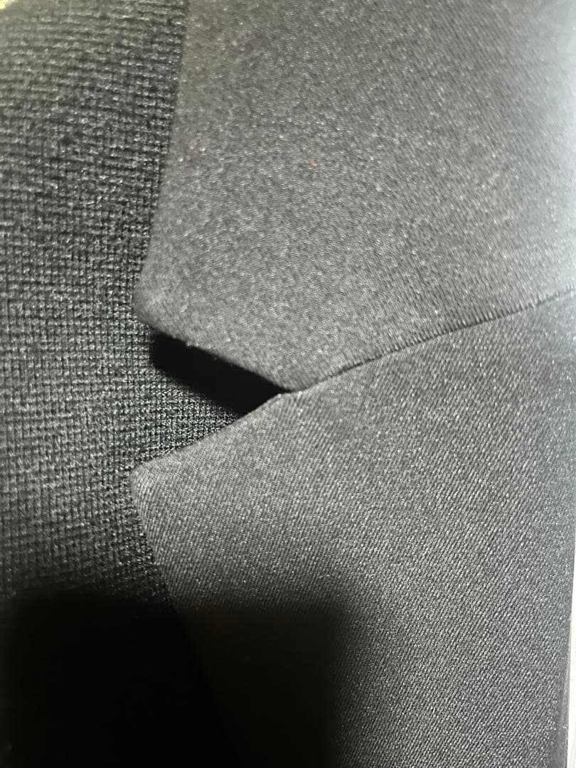 【suzu】UN3D. ニットドッキングジャケット(ブラック/ブラック)