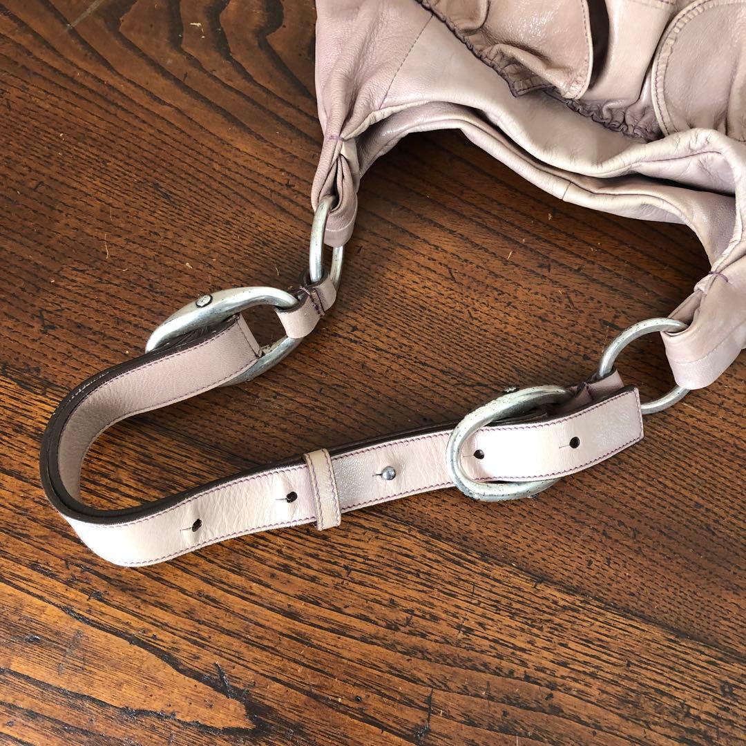 YVES SAINT LAURENT ナジャ レザー ショルダーバッグ