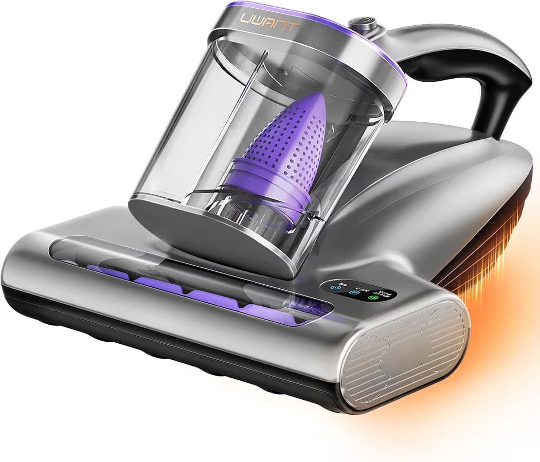 布団クリーナー 布団掃除機 18KPa強力吸引 熱風乾燥 シルバーとパープル