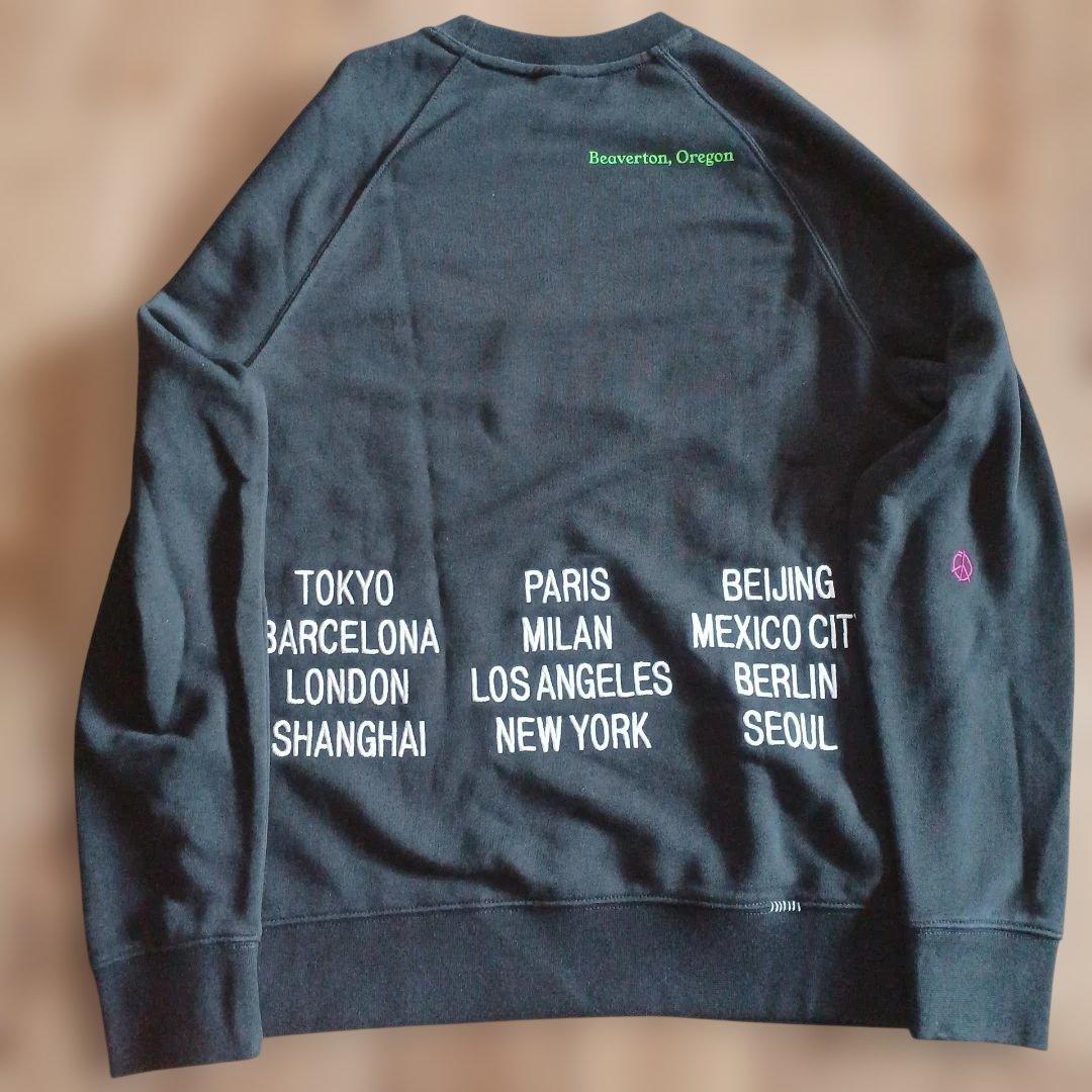 NIKE ワールドツアー スウェットセットアップ 黒　刺繍ロゴ