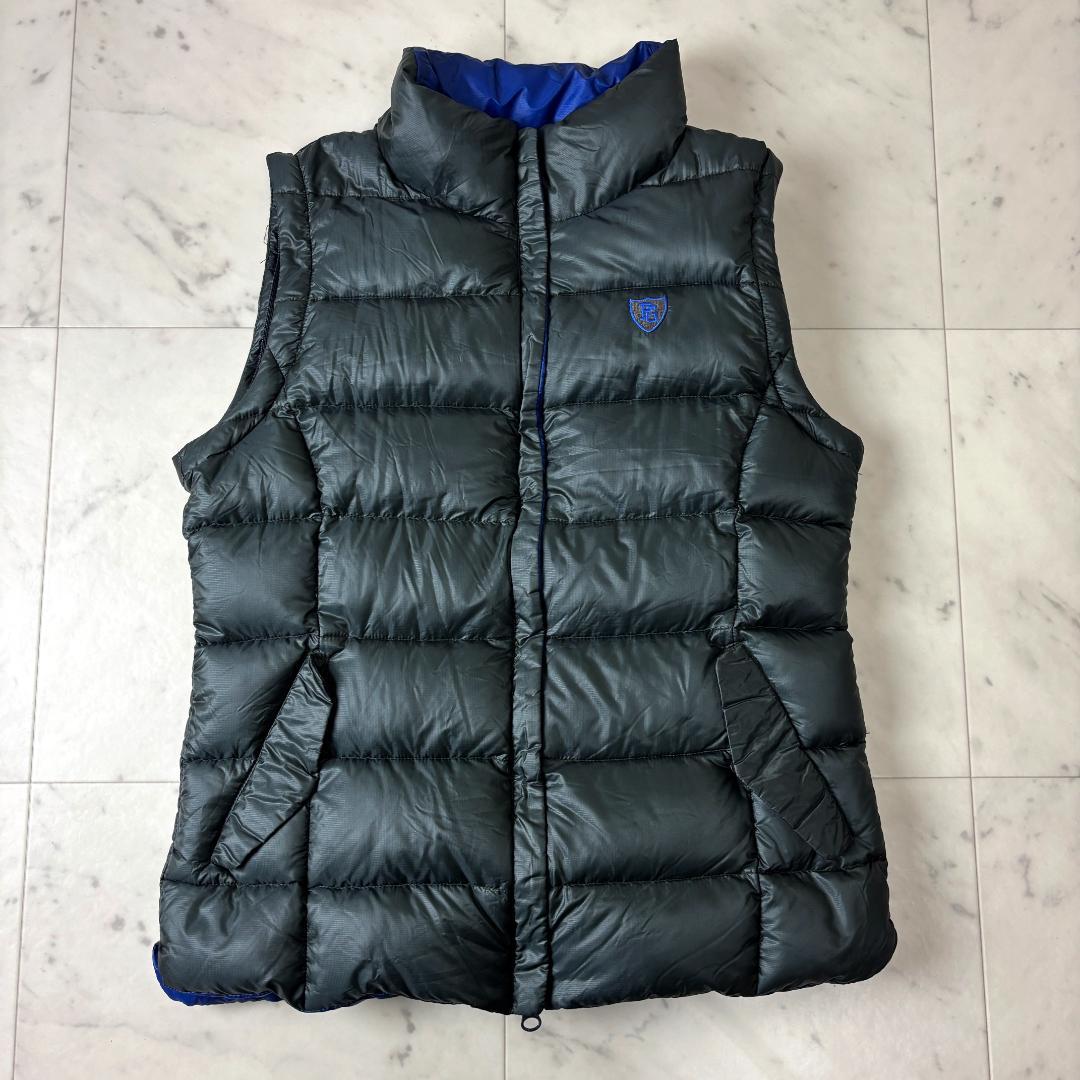 パーリーゲイツ 1 ダウン ジャケット ベスト 2way グレー ブルー ゴルフ