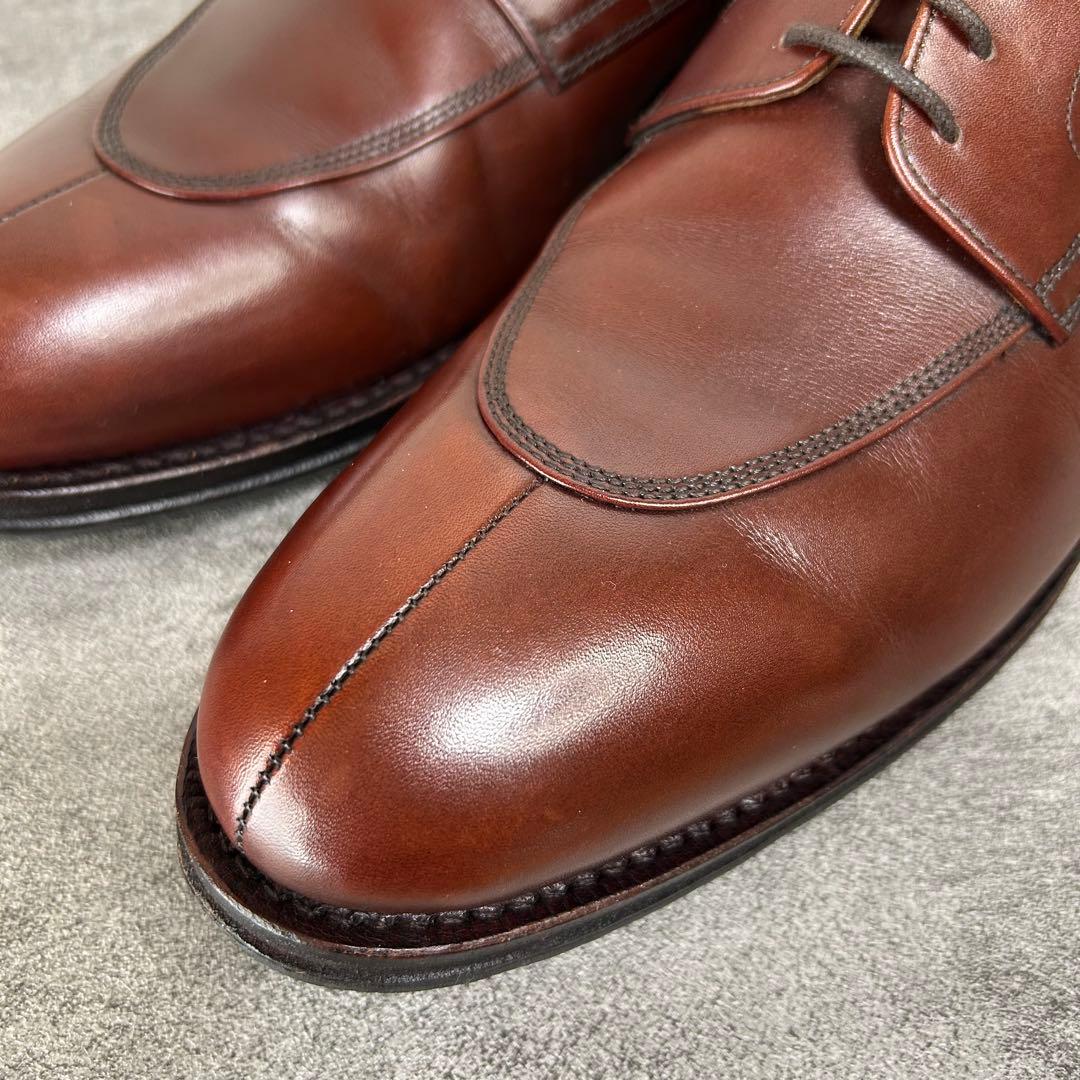 ジャランスリワヤ 別注 Uチップ 43 濃茶 本革 外羽根 ドレスシューズ