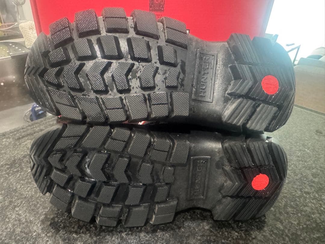 HUNTER 防水ショートブーツ ブラック