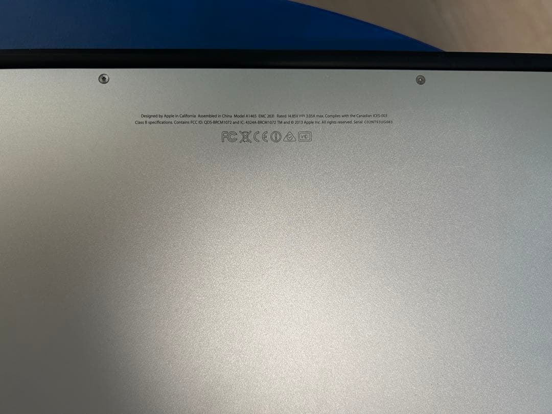 【動作確認済】MacBook Air (11-inch, Early 2014)