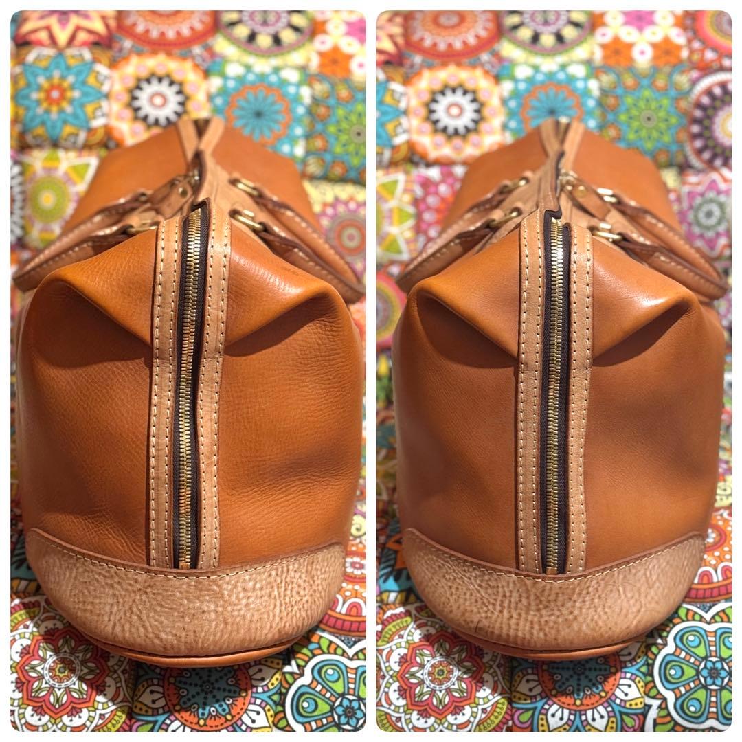 HERZ ボストンバッグ ビッグサイズ ヘルツ レザー ヌメ革