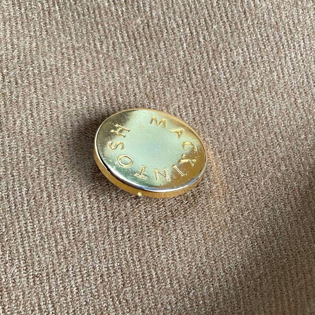 【英国製/金ボタン】マッキントッシュ ウール ダブルコート 34 キャメル