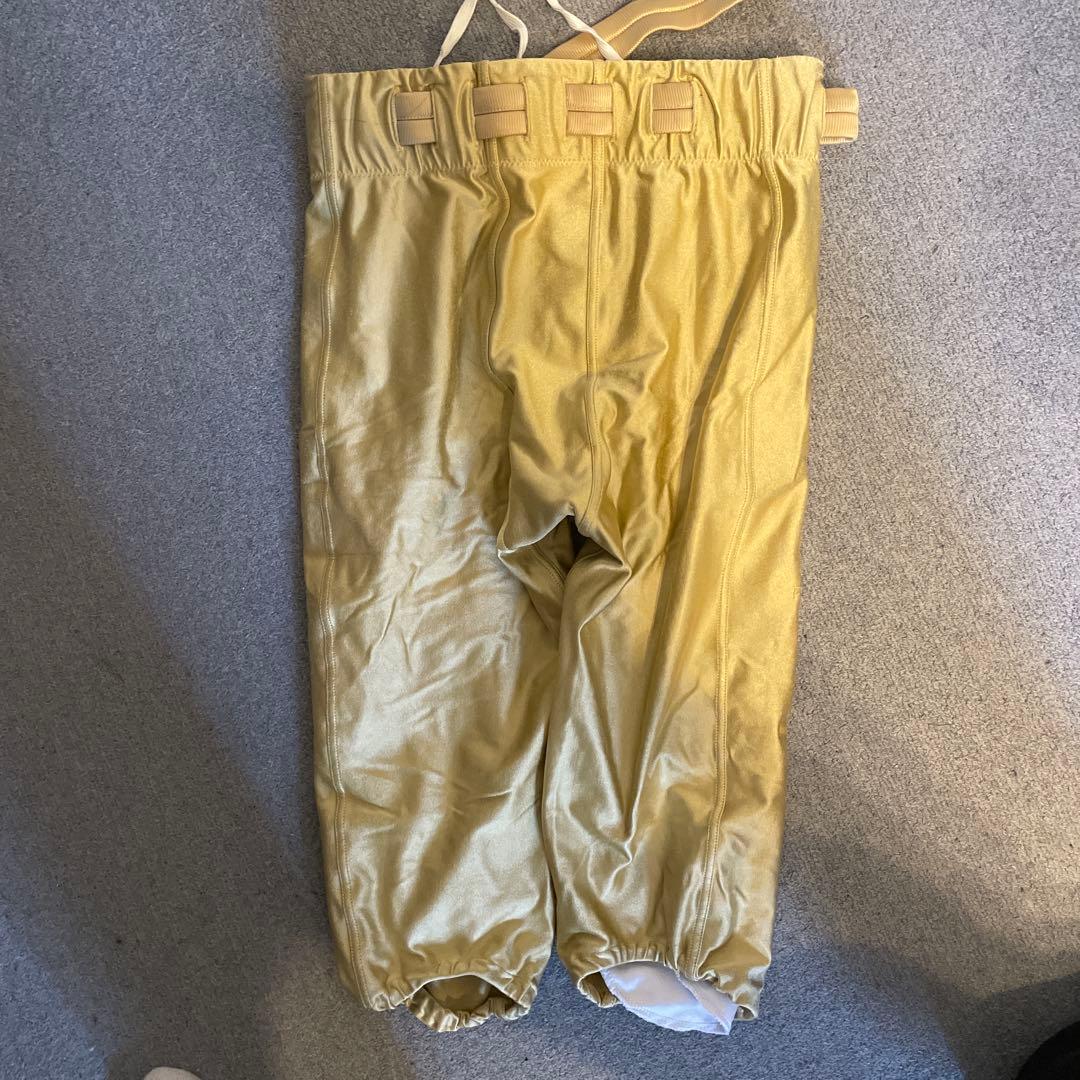アメリカンフットボールパンツ ゴールド