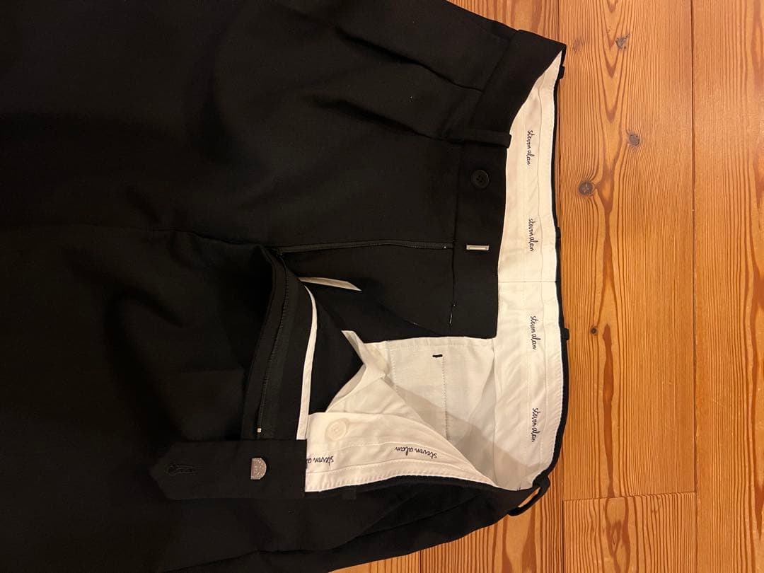 【美品】Steven Alan ホップサック ツープリーツ ドレス トラウザーズ