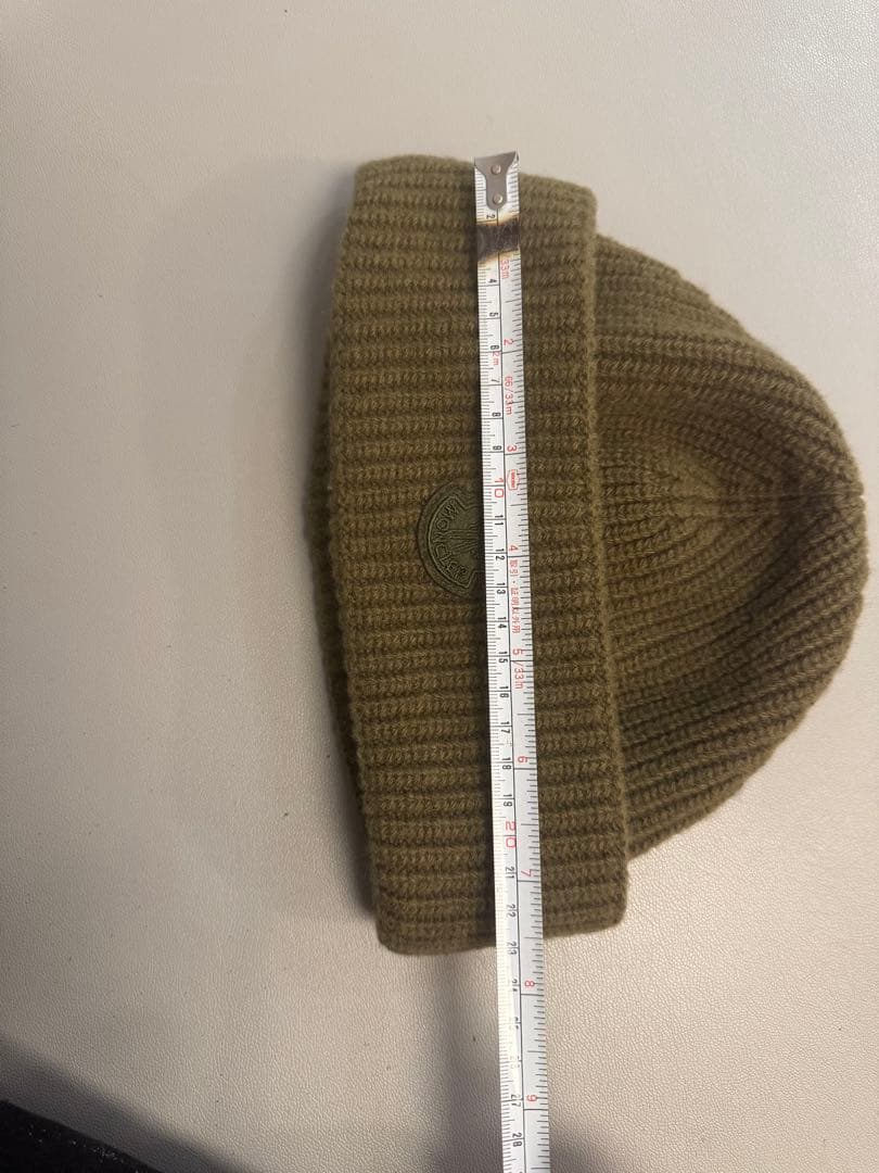 MONCLER 1952 オリーブグリーン ニット帽ビーニー