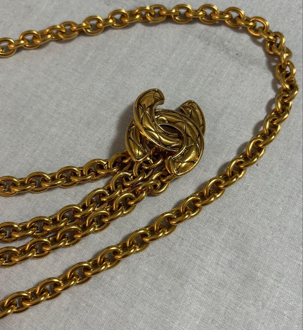 CHANEL ゴールド チェーン　ベルト　ココマーク