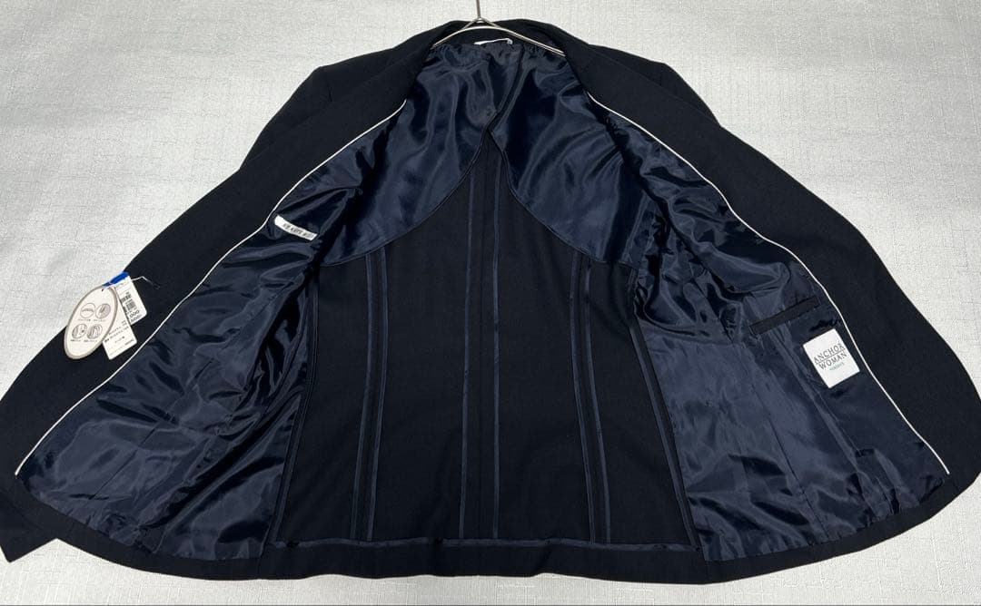 タグ付き アンカーウーマン パーソンズ フォーマル スカートスーツ 13号 紺