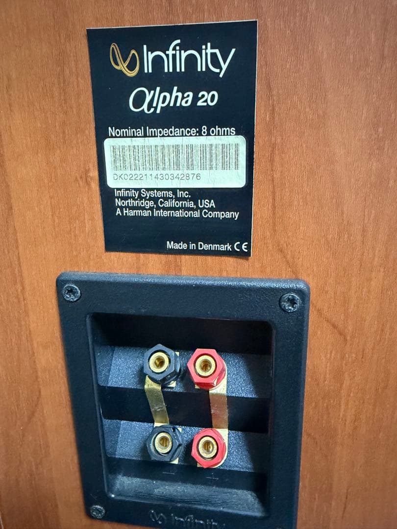 Infinity ALPHA20 スピーカー ペア　デンマーク製