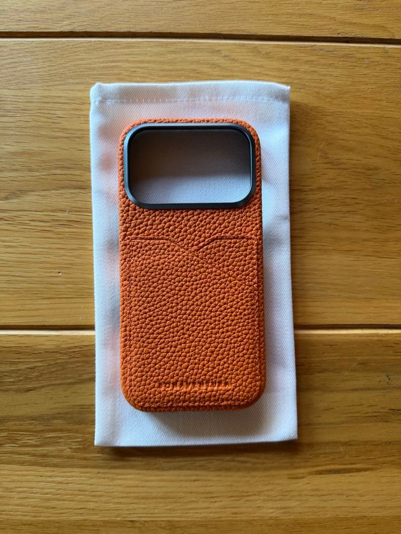 新品ボナベンチュラiPhone17Proバックカバーケース シュリンク　オレンジ