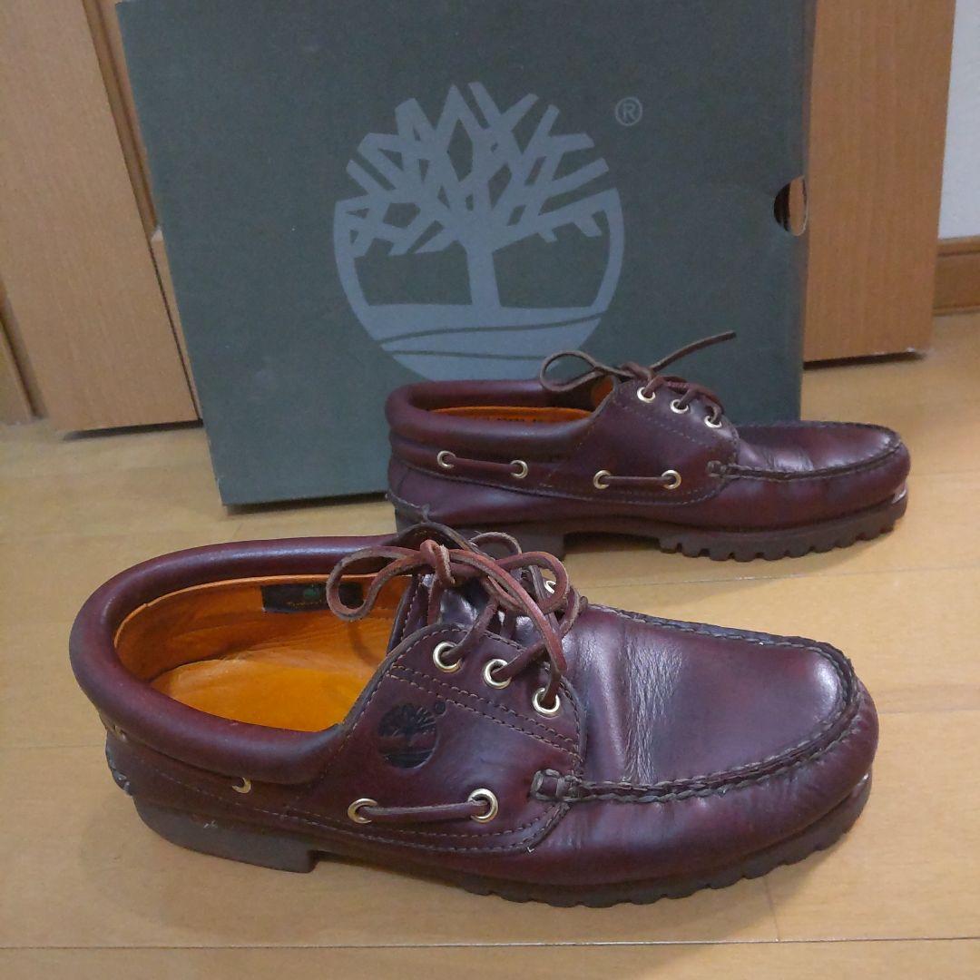 【ケア済・値下げ可】Timberland 3eye バーガンディ 25.5