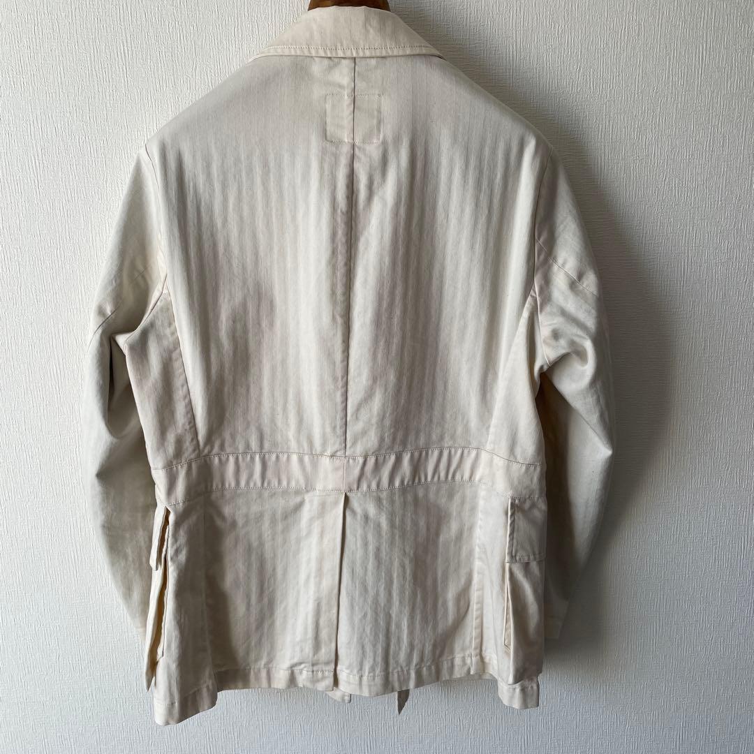 RR/アールアール サファリジャケット コットン　46 エクリュ