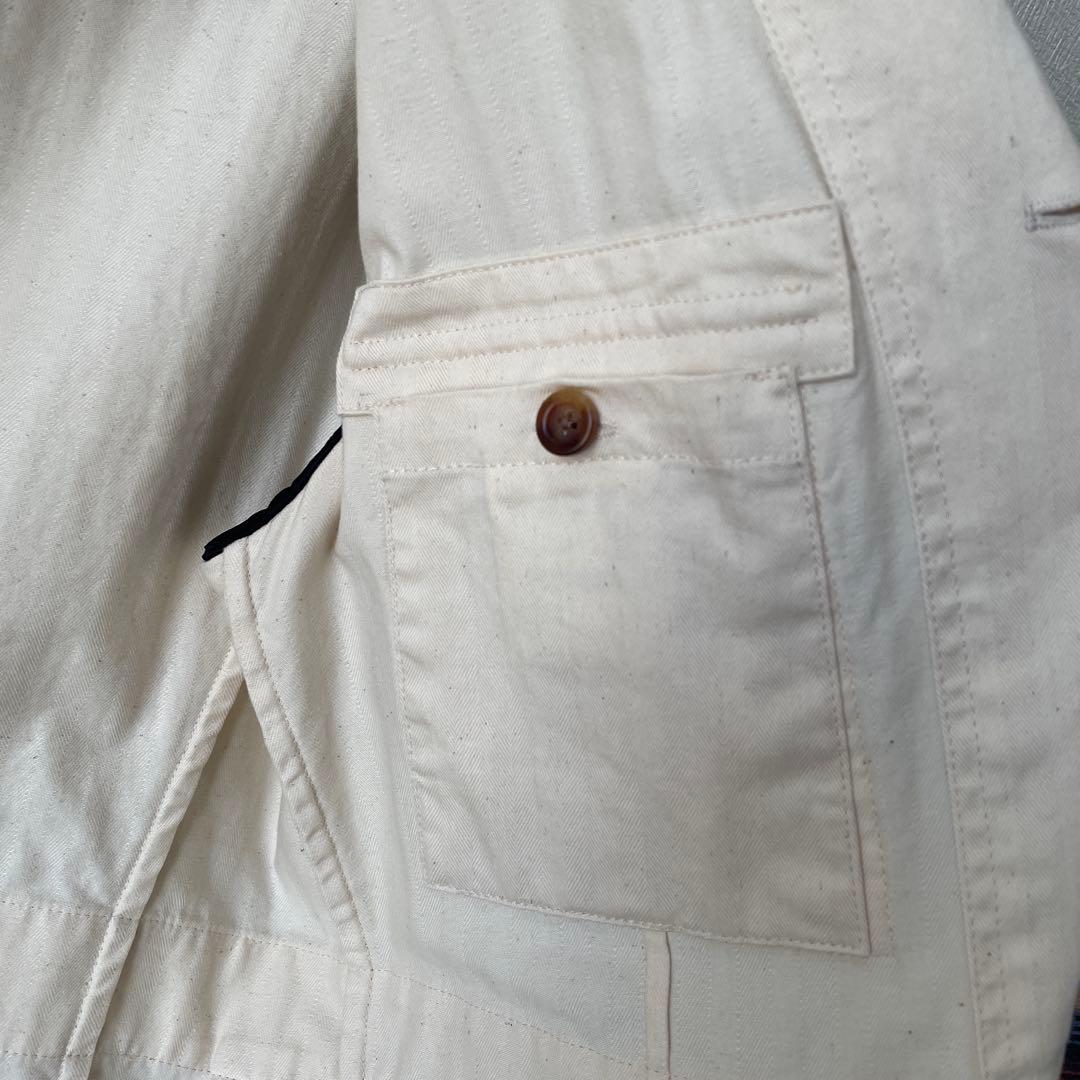 RR/アールアール サファリジャケット コットン　46 エクリュ