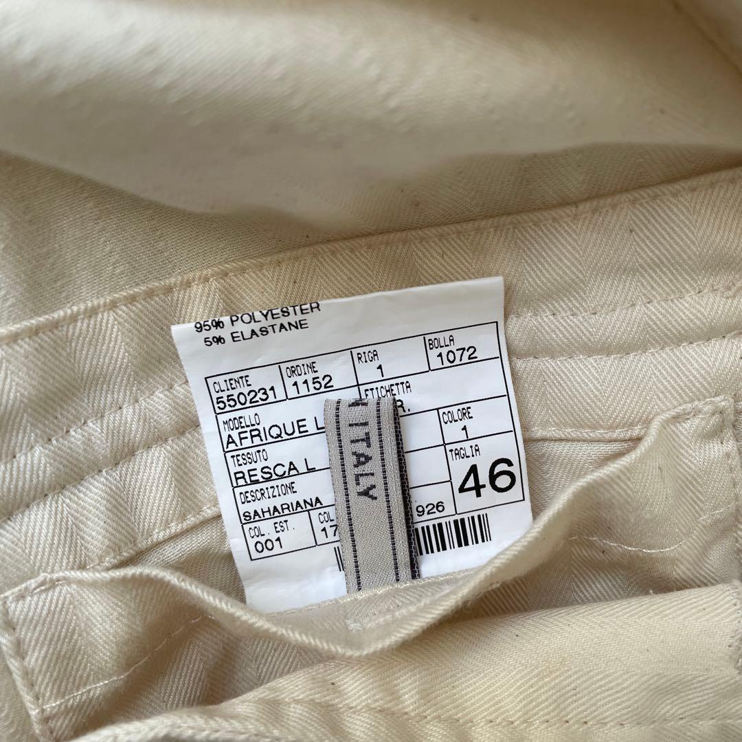 RR/アールアール サファリジャケット コットン　46 エクリュ