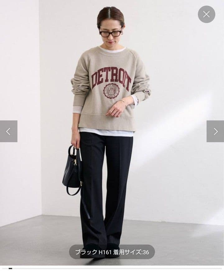 【未開封】FRAMeWORK 裏起毛フレアーパンツ ブラック 36サイズ