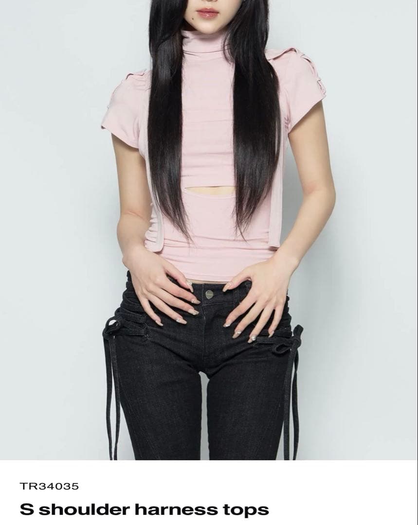 トップス theredthread S shoulder harness tops pk