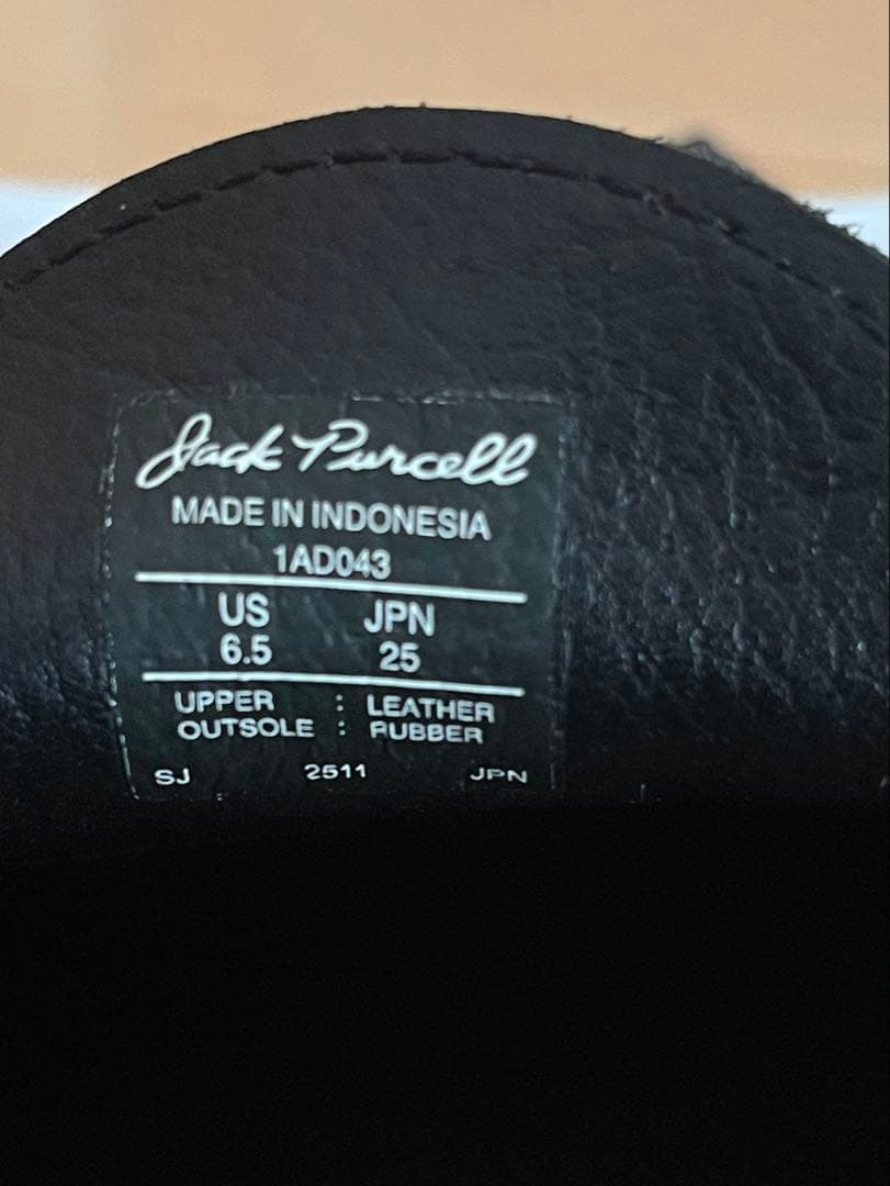 コンバース ジャックパーセル 1935 ローファー ブラック　25.0