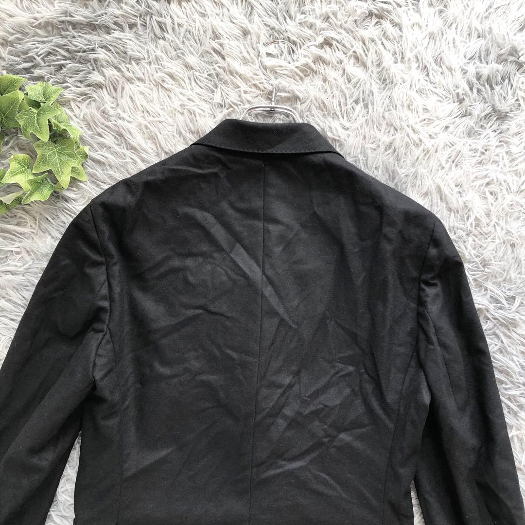 De Petrillo【M】タグ付き 金ボタン テーラードジャケット 黒 伊製