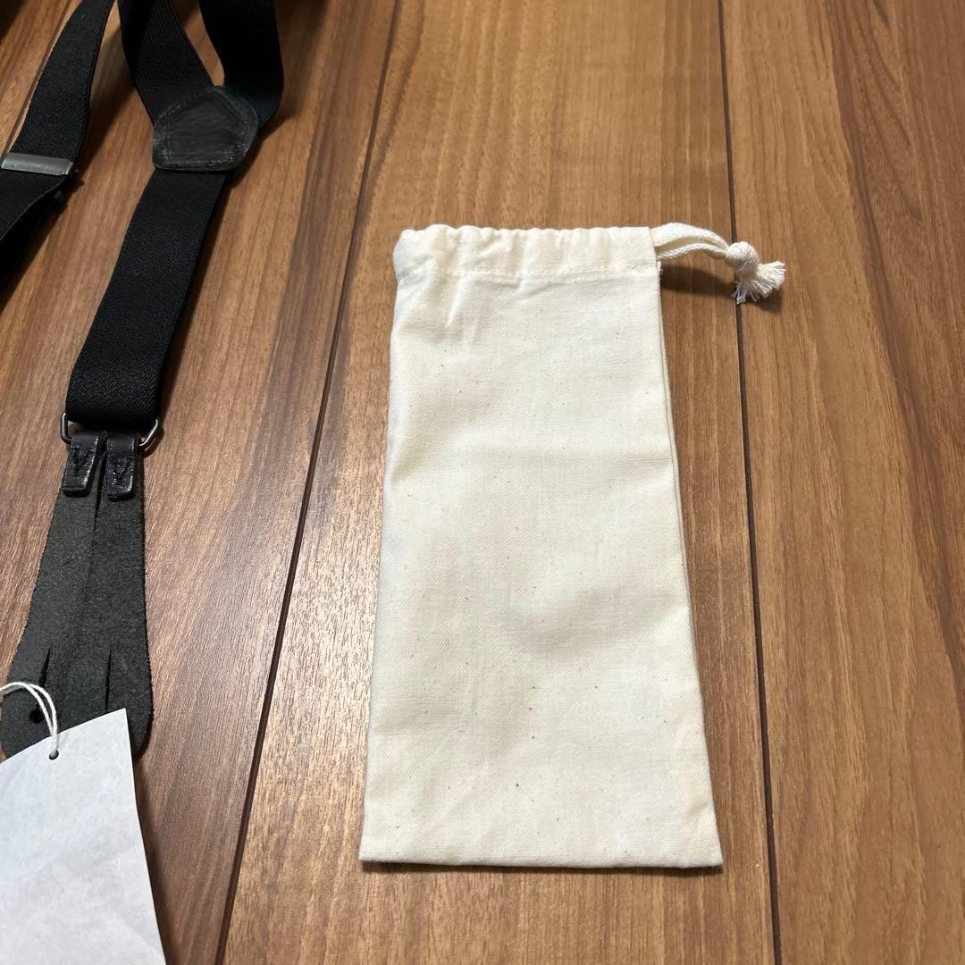 COMOLI コモリブラック サスペンダー