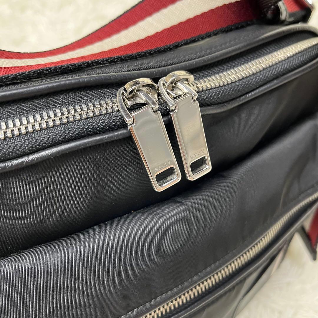 BALLY ショルダーバッグ トレインスポッティング ナイロン×レザー 黒