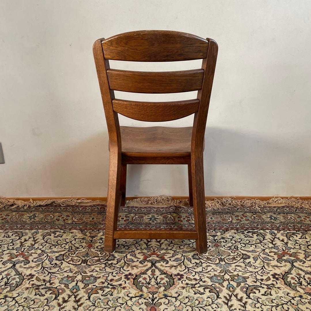 ④ オランダ製　ダイニングチェア　オーク材　無垢材