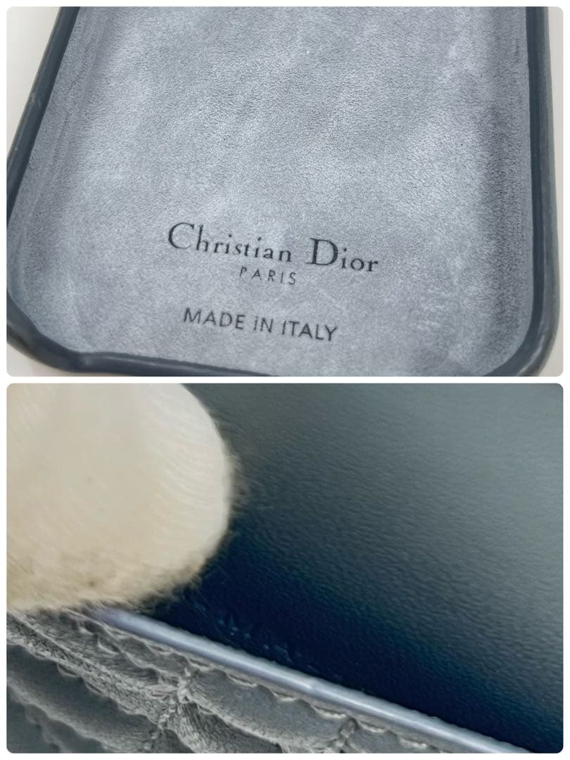 【極美品】LadyDior iPhone15Proケース カナージュ ラムスキン