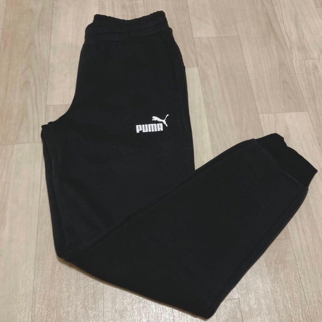 新品 PUMA プーマ スウェット セットアップ 上下 黒 Lサイズ 裏起毛