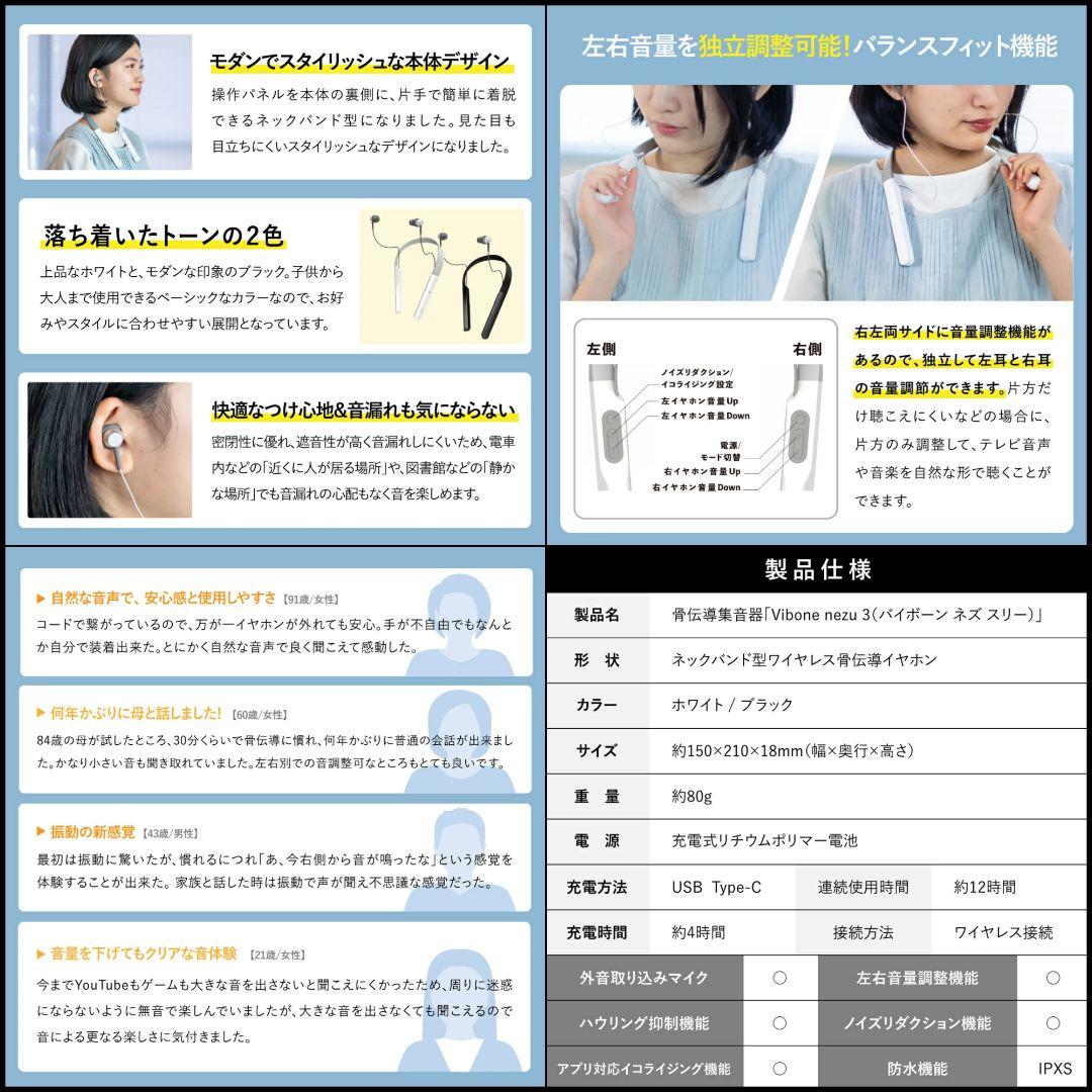 VIBONE nezu3 バイボーン ネズ3 骨伝導 集音器