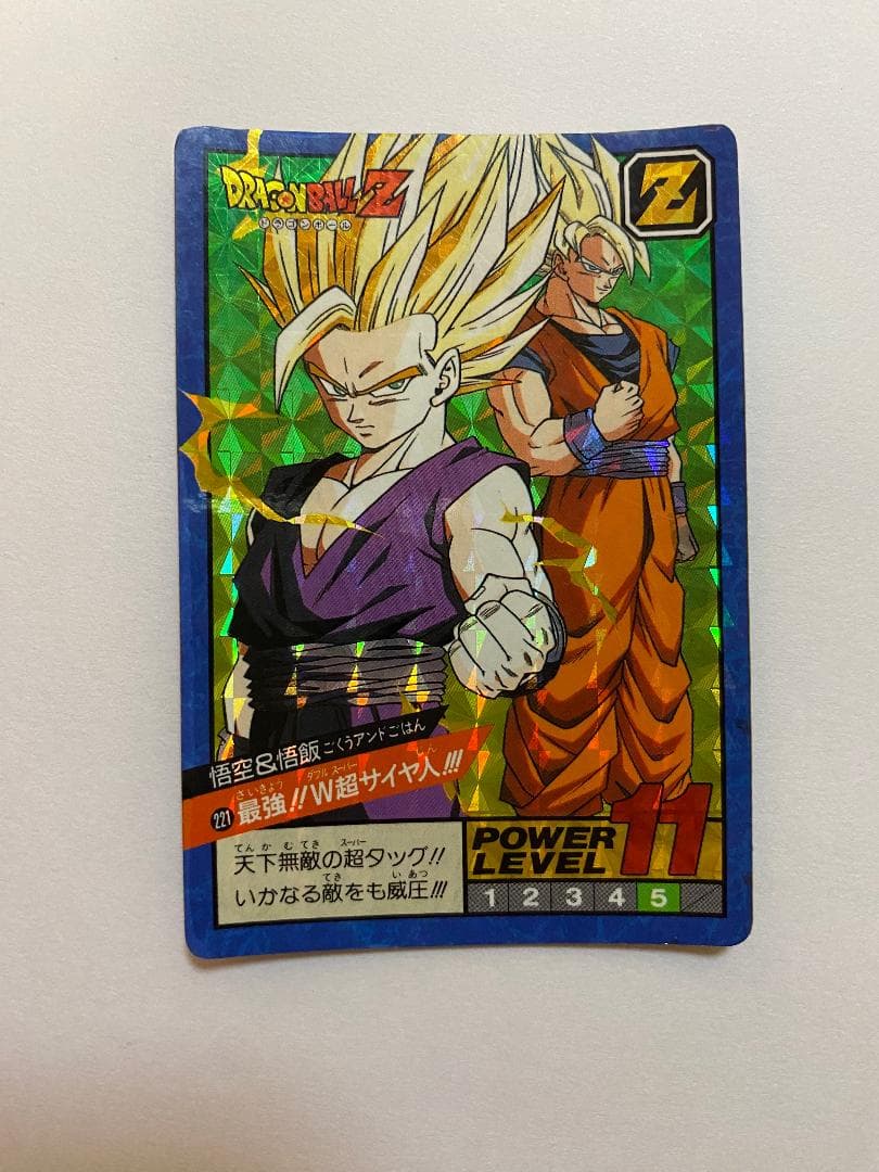 No.221 悟空＆悟飯 ドラゴンボールZ カードダス