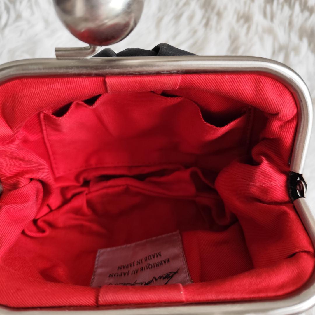 極美品！カワカワ×パピヨネコラボ がま口 財布 小銭入れ