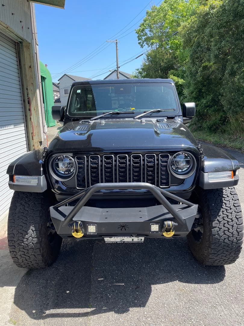 JLラングラー　スチールバンパー　猪狩り　ショートバンパー　スキッドプレート付き