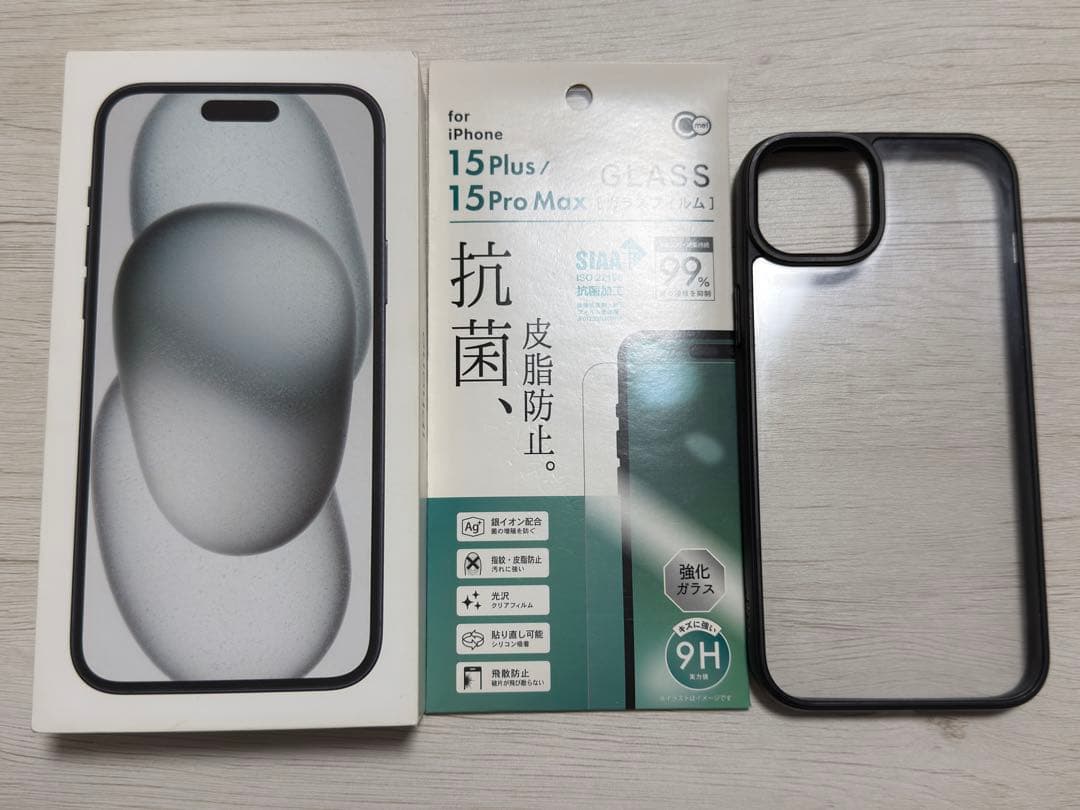 【極美品】iPhone15plusブラック128GB SIMフリー最大容量99%