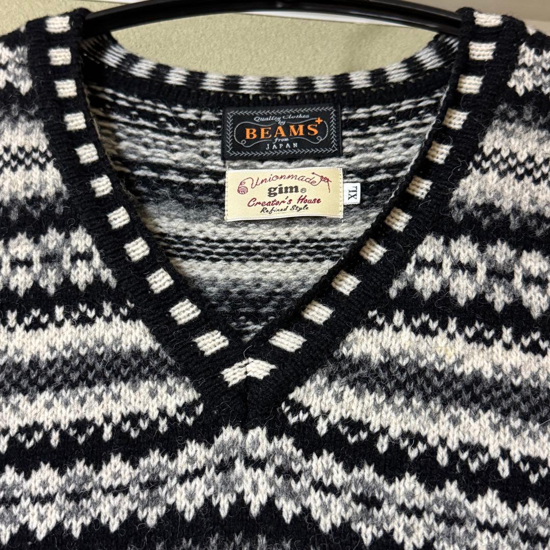 GIM BEAMS PLUS / 別注 フェアアイル ニットベスト【同日発送】