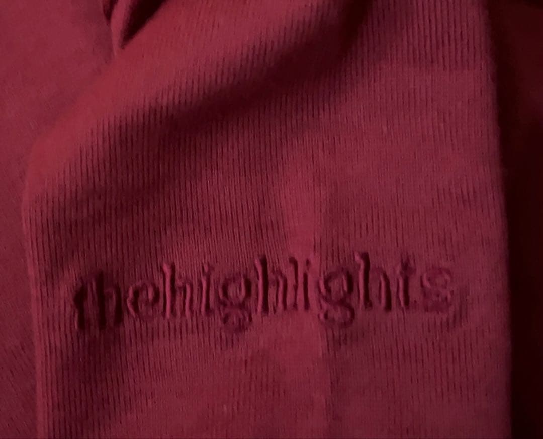 【thehighlights】lite 'big LS tee' red ロンT