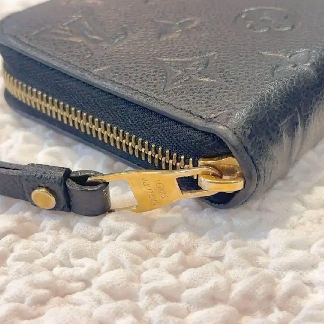 ヴィトン 長財布 モノグラム アンプラント ジッピーウォレット ブラック 黒