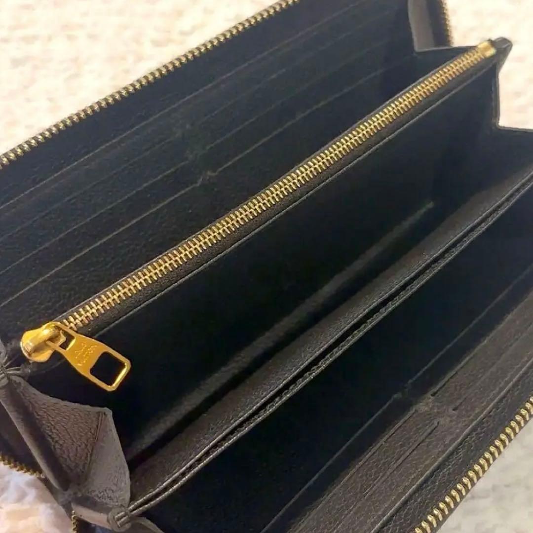 ヴィトン 長財布 モノグラム アンプラント ジッピーウォレット ブラック 黒