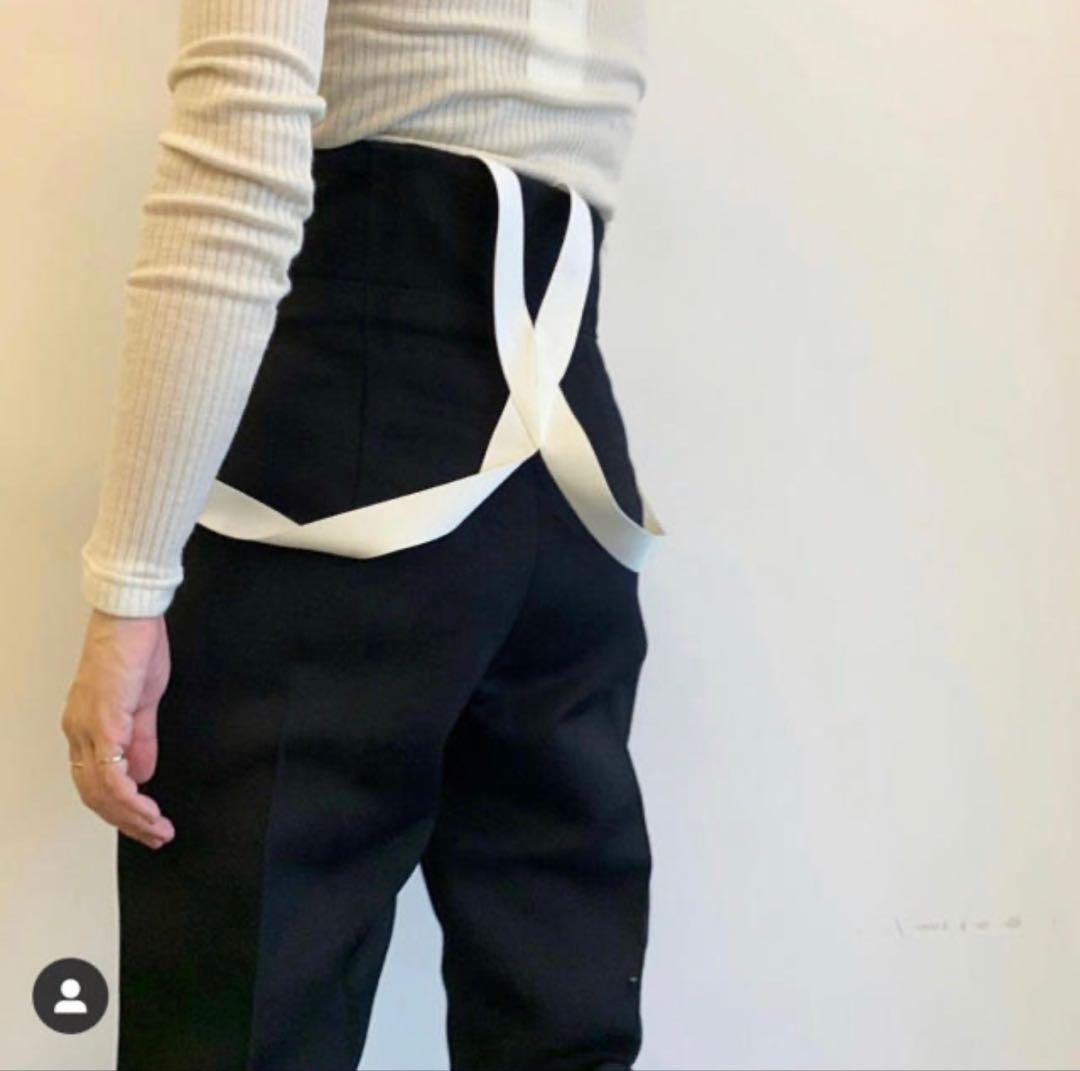 fumika uchida サスペンダーパンツ36 フミカウチダ　黒