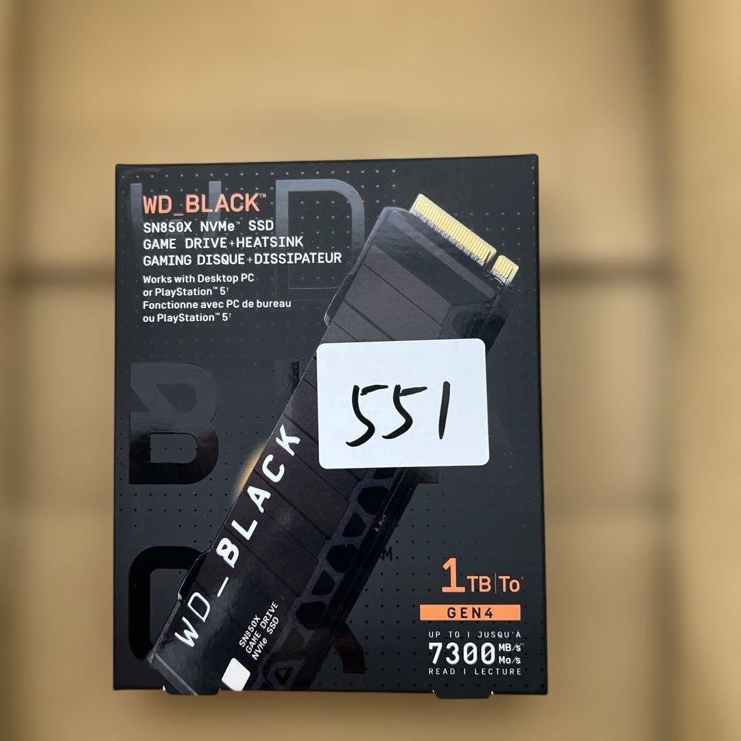 551 未開封　WD BLACK SSD 1TB WDS100T2XHE-EC