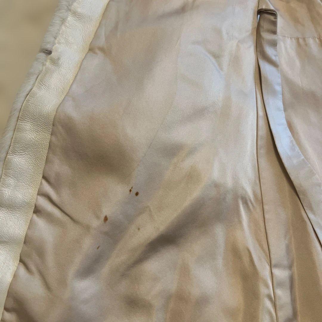 MITSUKOSHI 毛皮 ロングコート ホワイト